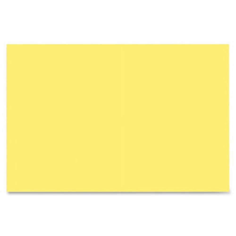 Construction Paper Yellow 12 x 18 50 Sheets per Pack 5 Packs